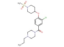 1-(3-chloro-4-{[1-(methylsulfonyl)-4-piperidinyl]oxy}benzoyl)-4-propylpiperazine