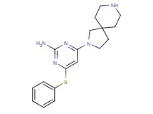 4-(2,8-diazaspiro[4.5]dec-2-yl)-6-(phenylthio)-2-pyrimidinamine hydrochloride