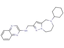 N-[(5-cyclohexyl-5,6,7,8-tetrahydro-4H-pyrazolo[1,5-a][1,4]diazepin-2-yl)methyl]quinoxalin-2-amine