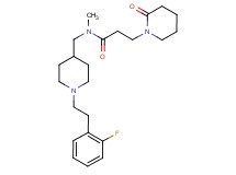 N-({1-[2-(2-fluorophenyl)ethyl]-4-piperidinyl}methyl)-N-methyl-3-(2-oxo-1-piperidinyl)propanamide