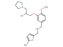 1-[2-methoxy-5-({[(5-methyl-2-furyl)methyl]amino}methyl)phenoxy]-3-(1-pyrrolidinyl)-2-propanol