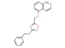 5-{[3-(2-phenylethyl)-1,2,4-oxadiazol-5-yl]methoxy}isoquinoline