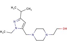 2-{4-[(1-ethyl-3-isopropyl-1H-pyrazol-5-yl)methyl]-1-piperazinyl}ethanol trifluoroacetate (salt)