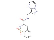 N-(pyrazolo[1,5-a]pyrimidin-3-ylmethyl)-3,4-dihydro-2H-1,2-benzothiazine-3-carboxamide 1,1-dioxide
