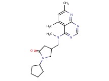 1-cyclopentyl-4-{[(5,7-dimethylpyrido[2,3-d]pyrimidin-4-yl)(methyl)amino]methyl}pyrrolidin-2-one