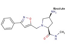 (2S,4S)-4-amino-N-methyl-1-[(3-phenylisoxazol-5-yl)methyl]pyrrolidine-2-carboxamide