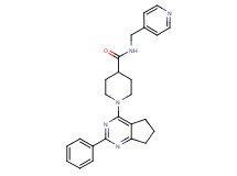 1-(2-phenyl-6,7-dihydro-5H-cyclopenta[d]pyrimidin-4-yl)-N-(4-pyridinylmethyl)-4-piperidinecarboxamide