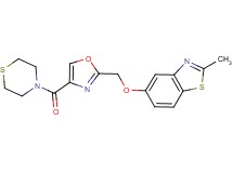 2-methyl-5-{[4-(4-thiomorpholinylcarbonyl)-1,3-oxazol-2-yl]methoxy}-1,3-benzothiazole