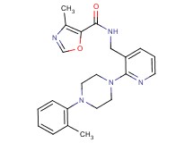 4-methyl-N-({2-[4-(2-methylphenyl)-1-piperazinyl]-3-pyridinyl}methyl)-1,3-oxazole-5-carboxamide