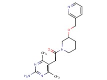 4,6-dimethyl-5-{2-oxo-2-[3-(pyridin-3-ylmethoxy)piperidin-1-yl]ethyl}pyrimidin-2-amine