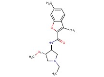 N-[(3S*,4S*)-1-ethyl-4-methoxy-3-pyrrolidinyl]-3,6-dimethyl-1-benzofuran-2-carboxamide