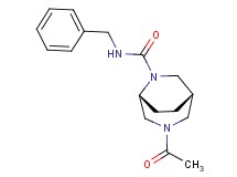 (1S*,5R*)-3-acetyl-N-benzyl-3,6-diazabicyclo[3.2.2]nonane-6-carboxamide