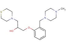 1-{2-[(4-methylpiperazin-1-yl)methyl]phenoxy}-3-thiomorpholin-4-ylpropan-2-ol