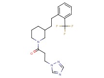 1-[3-(1H-1,2,4-triazol-1-yl)propanoyl]-3-{2-[2-(trifluoromethyl)phenyl]ethyl}piperidine