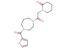 1-{2-[4-(2-furoyl)-1,4-diazepan-1-yl]-2-oxoethyl}piperidin-2-one