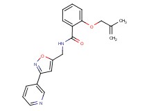 2-[(2-methylprop-2-en-1-yl)oxy]-N-[(3-pyridin-3-ylisoxazol-5-yl)methyl]benzamide