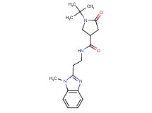 1-tert-butyl-N-[2-(1-methyl-1H-benzimidazol-2-yl)ethyl]-5-oxo-3-pyrrolidinecarboxamide