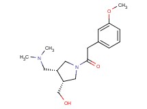 {(3R*,4R*)-4-[(dimethylamino)methyl]-1-[(3-methoxyphenyl)acetyl]pyrrolidin-3-yl}methanol