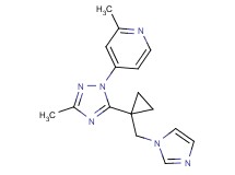 4-{5-[1-(1H-imidazol-1-ylmethyl)cyclopropyl]-3-methyl-1H-1,2,4-triazol-1-yl}-2-methylpyridine