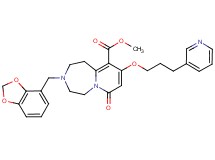 methyl 3-(1,3-benzodioxol-4-ylmethyl)-7-oxo-9-[3-(3-pyridinyl)propoxy]-1,2,3,4,5,7-hexahydropyrido[1,2-d][1,4]diazepine-10-carboxylate