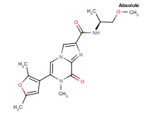 6-(2,5-dimethyl-3-furyl)-N-[(1S)-2-methoxy-1-methylethyl]-7-methyl-8-oxo-7,8-dihydroimidazo[1,2-a]pyrazine-2-carboxamide