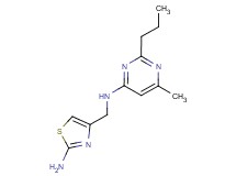 N-[(2-amino-1,3-thiazol-4-yl)methyl]-6-methyl-2-propylpyrimidin-4-amine