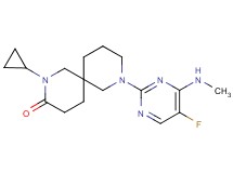 2-cyclopropyl-8-[5-fluoro-4-(methylamino)-2-pyrimidinyl]-2,8-diazaspiro[5.5]undecan-3-one