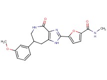 5-[7-(3-methoxyphenyl)-4-oxo-1,4,5,6,7,8-hexahydroimidazo[4,5-c]azepin-2-yl]-N-methyl-2-furamide
