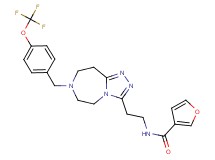 N-(2-{7-[4-(trifluoromethoxy)benzyl]-6,7,8,9-tetrahydro-5H-[1,2,4]triazolo[4,3-d][1,4]diazepin-3-yl}ethyl)-3-furamide