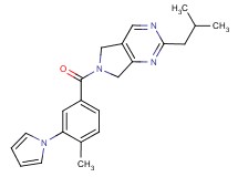 2-isobutyl-6-[4-methyl-3-(1H-pyrrol-1-yl)benzoyl]-6,7-dihydro-5H-pyrrolo[3,4-d]pyrimidine