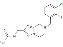 N-{[5-(3-chloro-2-fluorobenzyl)-4,5,6,7-tetrahydropyrazolo[1,5-a]pyrazin-2-yl]methyl}acetamide