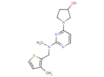 1-(2-{methyl[(3-methyl-2-thienyl)methyl]amino}pyrimidin-4-yl)pyrrolidin-3-ol