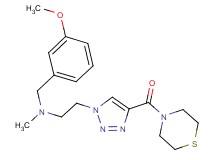 (3-methoxybenzyl)methyl{2-[4-(4-thiomorpholinylcarbonyl)-1H-1,2,3-triazol-1-yl]ethyl}amine