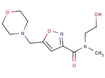 N-(2-hydroxyethyl)-N-methyl-5-(morpholin-4-ylmethyl)isoxazole-3-carboxamide