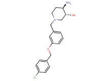 (3R*,4R*)-4-amino-1-{3-[(4-chlorobenzyl)oxy]benzyl}piperidin-3-ol