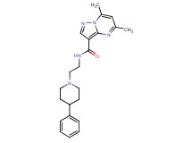 5,7-dimethyl-N-[2-(4-phenylpiperidin-1-yl)ethyl]pyrazolo[1,5-a]pyrimidine-3-carboxamide