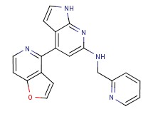 4-furo[3,2-c]pyridin-4-yl-N-(pyridin-2-ylmethyl)-1H-pyrrolo[2,3-b]pyridin-6-amine