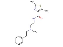 2,5-dimethyl-N-{2-[methyl(2-phenylethyl)amino]ethyl}-1,3-thiazole-4-carboxamide