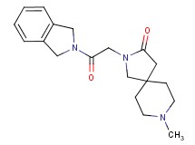 2-[2-(1,3-dihydro-2H-isoindol-2-yl)-2-oxoethyl]-8-methyl-2,8-diazaspiro[4.5]decan-3-one