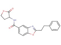 N-(2-oxotetrahydro-3-furanyl)-2-(2-phenylethyl)-1,3-benzoxazole-5-carboxamide