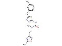 N-methyl-N'-[5-(3-methylbenzyl)-1,3,4-thiadiazol-2-yl]-N-[2-(5-methyl-1,2,4-oxadiazol-3-yl)ethyl]urea