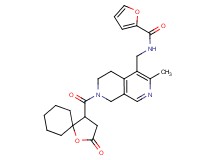 N-({3-methyl-7-[(2-oxo-1-oxaspiro[4.5]dec-4-yl)carbonyl]-5,6,7,8-tetrahydro-2,7-naphthyridin-4-yl}methyl)-2-furamide