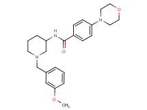 N-[1-(3-methoxybenzyl)-3-piperidinyl]-4-(4-morpholinyl)benzamide