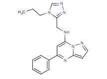 5-phenyl-N-[(4-propyl-4H-1,2,4-triazol-3-yl)methyl]pyrazolo[1,5-a]pyrimidin-7-amine