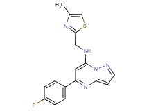 5-(4-fluorophenyl)-N-[(4-methyl-1,3-thiazol-2-yl)methyl]pyrazolo[1,5-a]pyrimidin-7-amine