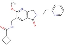 N-{[2-methoxy-5-oxo-6-(2-pyridin-2-ylethyl)-6,7-dihydro-5H-pyrrolo[3,4-b]pyridin-3-yl]methyl}cyclobutanecarboxamide