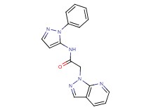 N-(1-phenyl-1H-pyrazol-5-yl)-2-(1H-pyrazolo[3,4-b]pyridin-1-yl)acetamide