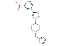 3-{1-[1-(2-thienylmethyl)-4-piperidinyl]-1H-1,2,3-triazol-4-yl}benzoic acid