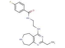 N-{2-[(2-ethyl-6,7,8,9-tetrahydro-5H-pyrimido[4,5-d]azepin-4-yl)amino]ethyl}-4-fluorobenzamide