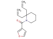 2,2-diallyl-1-(3-furoyl)piperidine
